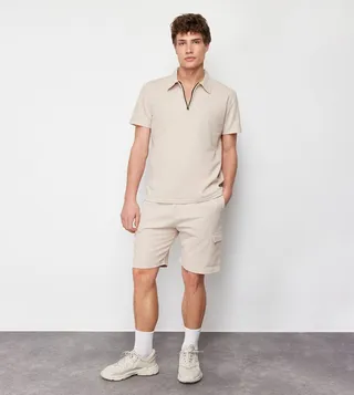 Textured Short Sleeves Co-Ord Set