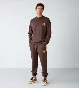 Embroidered Long Sleeves Sweatsuit Set