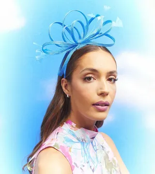 Lisa Tan Loop and Feather Detail Headband