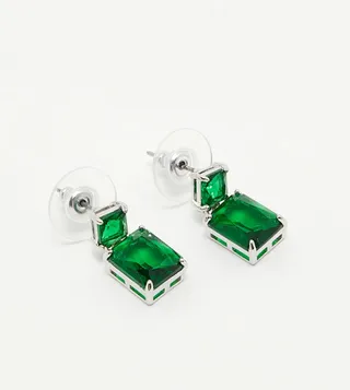 LEEUPAN Stone Studded Dangler Earrings