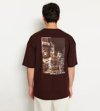 Back Printed Short Sleeves T-Shirt