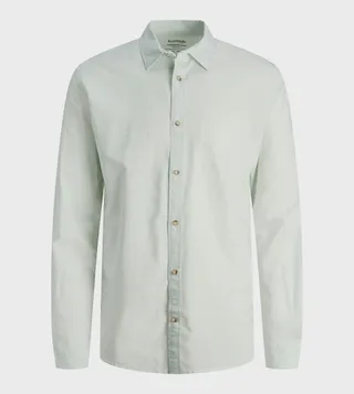 Solid Long Sleeves Linen Shirt