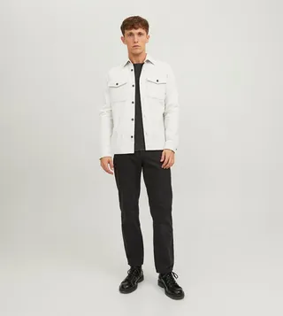 Textured Pocket Detail Overshirt