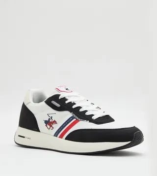 Color Block Lace-Up Sneakers