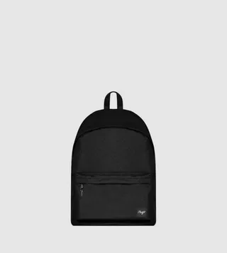 Badge Detail Zippered Backpack