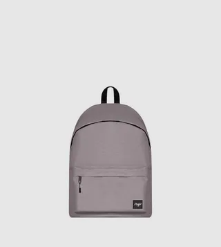 Badge Detail Zippered Backpack