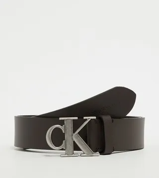 RO Mono Plaque Leather Belt