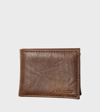 Textured Bi-Fold Wallet