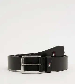 DENTON 3.5 Logo Detail Leather Belt