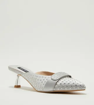 AARON-AK Embellished Heeled Mules