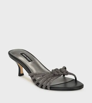 GLITZY Embellished Heel Sandals