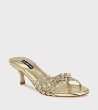GLITZY Embellished Heel Sandals
