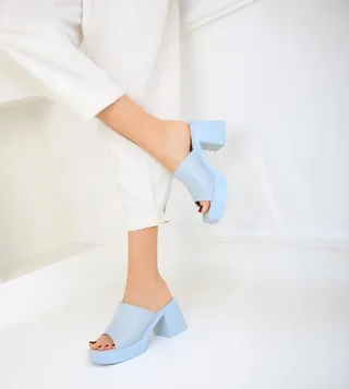 Open Toe Platform Heel Sandals