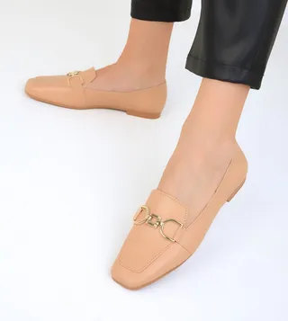 Metal Detail Loafers