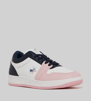Color Block Lace-Up Sneakers