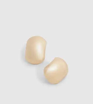Gold Oversized Bubble Stud Earrings