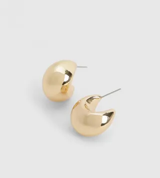 Gold Chunky Mini Hoop Earrings