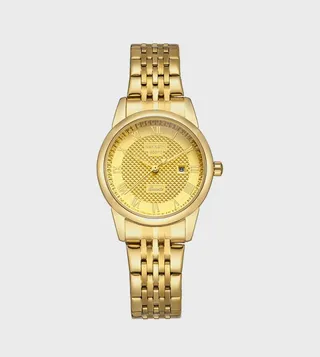 Champagne Dial Analog Watch