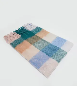 Softfall Checkered Printed Scarf
