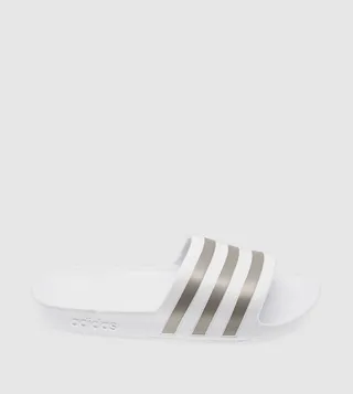 Striped Open Toe Slides