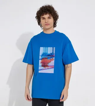 Motion Floral Graphic Print T-Shirt