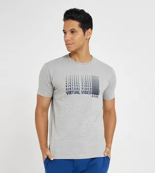 Aero Men Printed Regular Fit T-Shirt
