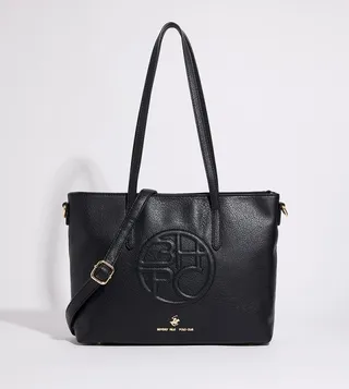 Monogram Embossed Tote Bag