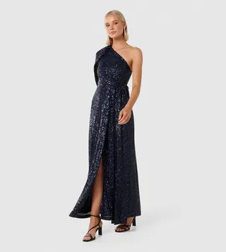 LIBERTY Sequins Cape Gown