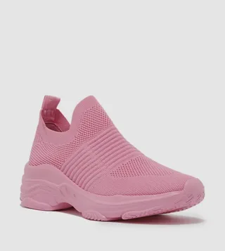 Pull On Knit Sport Shoes
