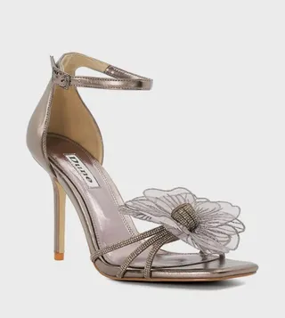 MAELANI Embellished Block Heel Sandals
