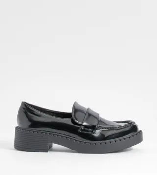 Chunky Patent Loafers