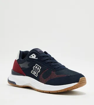 Logo Detail Lace-Up Sneakers