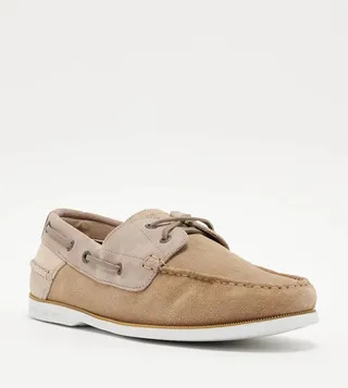 Color Block Core Suede Boat Shoes