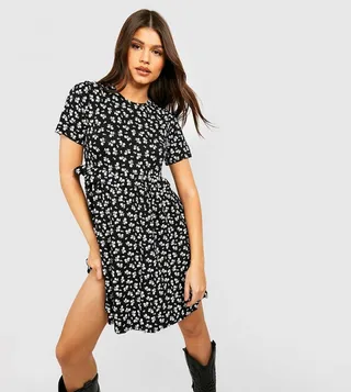 Ditsy Floral Smock Dress