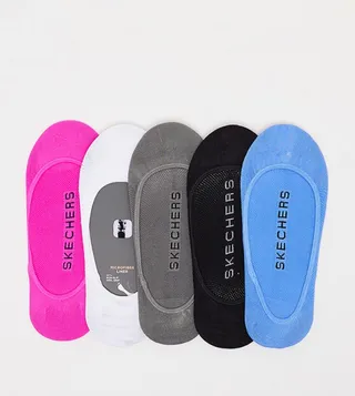 Pack of 5 Non Terry No Show Socks