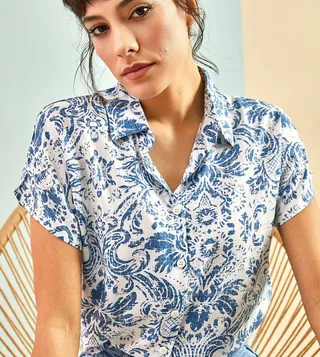 Printed Short Sleeves Shirt