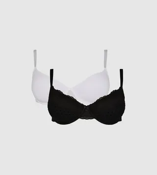 Pack of 2 Flock Spot T-Shirt Bras