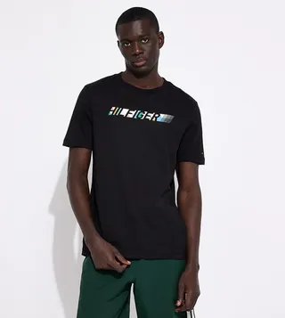 Monotype Printed Short Sleeves T-Shirt