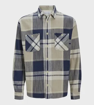 Plaid Long Sleeves Overshirt