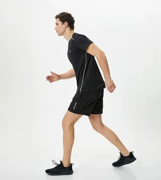 Printed Pocket Detail Active Shorts