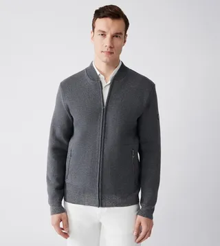 Zip Front Long Sleeves Cardigan