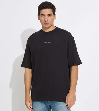 Logo Embroidered Oversized T-Shirt