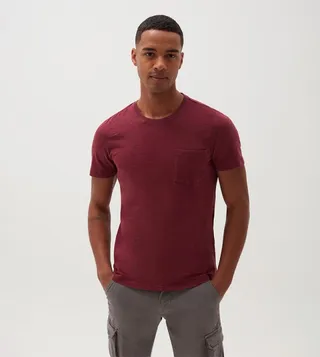 Solid Crew Neck T-Shirt