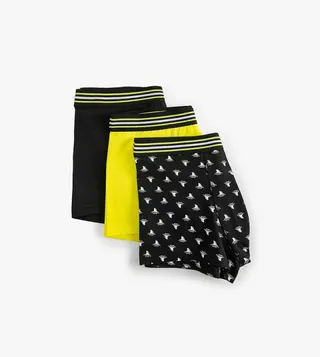 Pack of 3 Elastic Waistband Trunks
