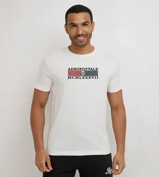 Aero Men's Logo Embroidered T-Shirt