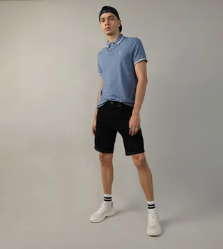 Slim Fit Tipped Flex Pique Polo T-Shirt