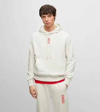 Logo Detail Long Sleeves Hoodie