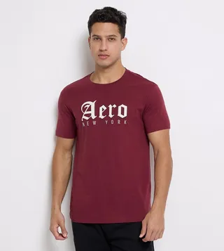 Aero Men's Logo Print Crew Neck T-Shirt