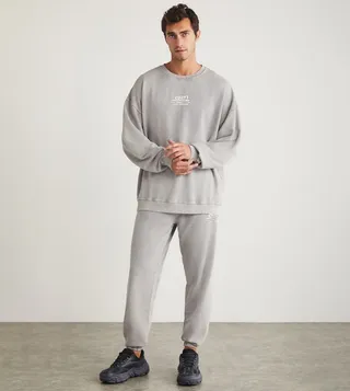 Washed Long Sleeves Tracksuit Set