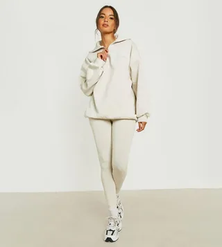 Half Zip Sweatshirt and Legging Set